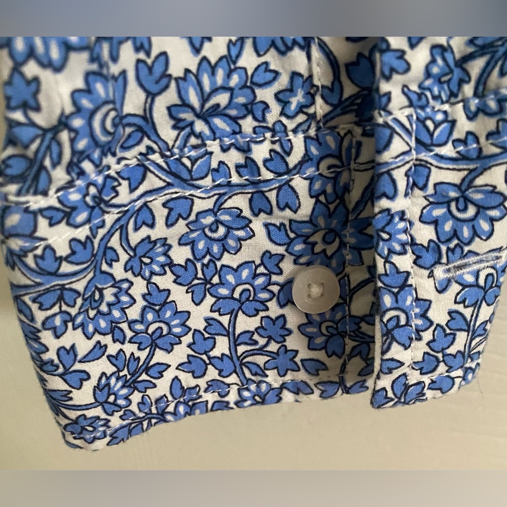 Tommy Hilfiger Blue Floral Women's Shirt - Picture 6 of 11